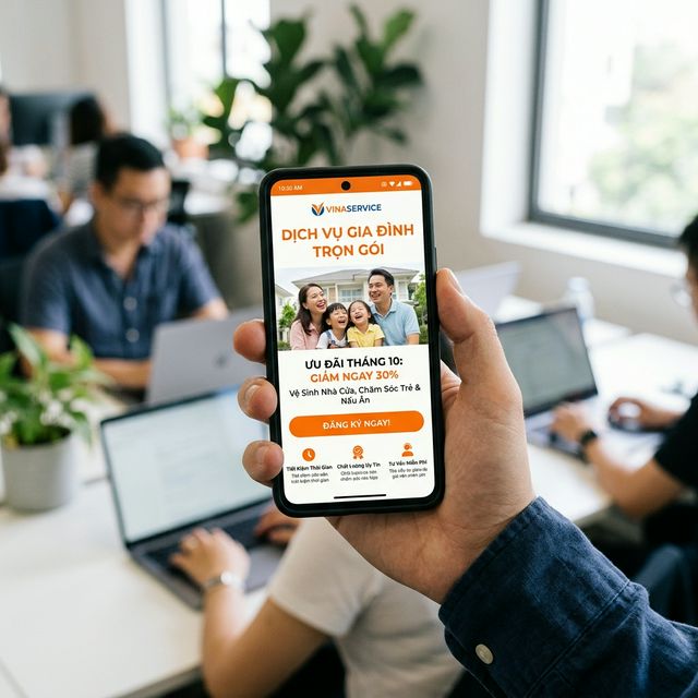 Landing page trên điện thoại di động